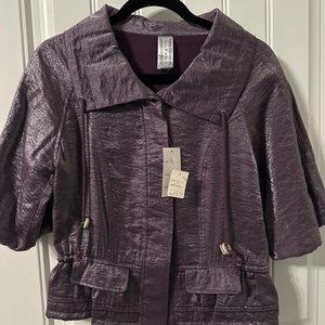 Purple Metallic Jacket NWT